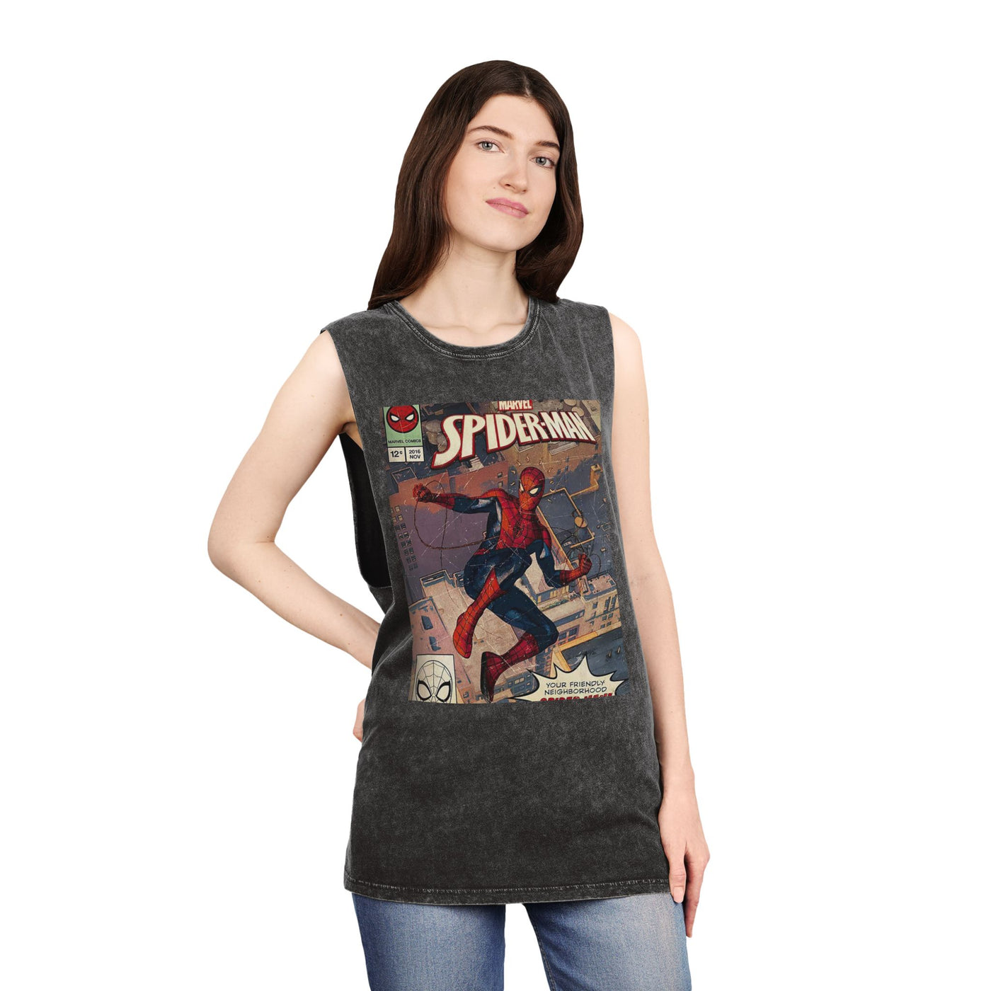 Unisex Stonewash Tank Top