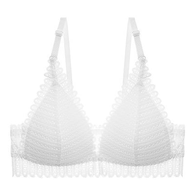 Gathering bra thin cup back bra