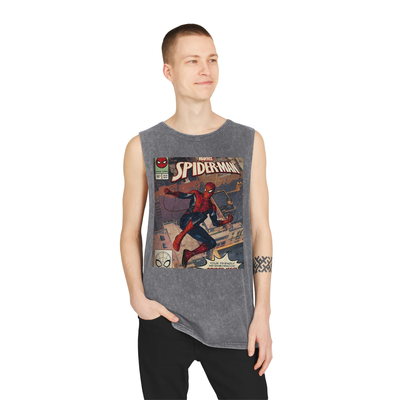 Unisex Stonewash Tank Top