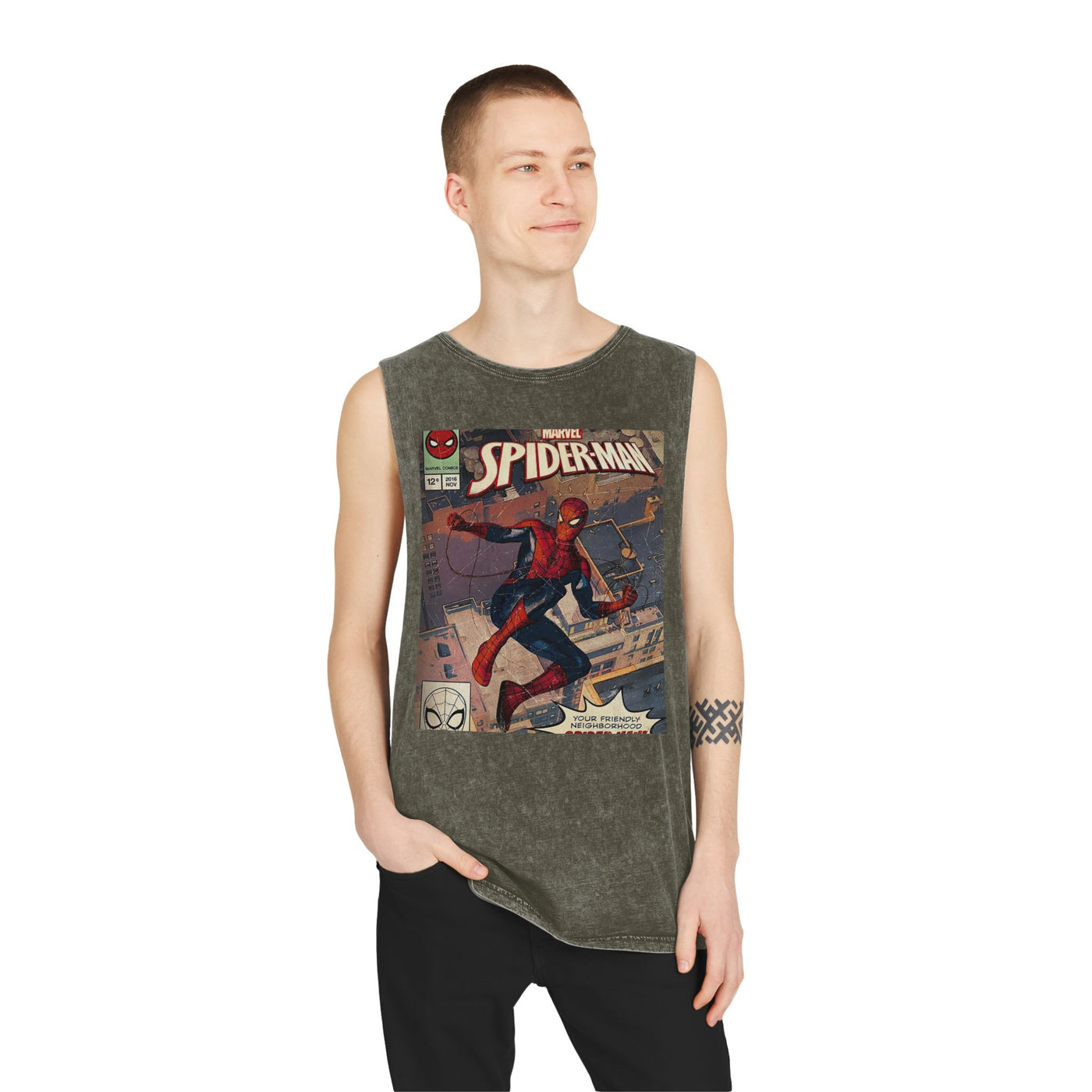 Unisex Stonewash Tank Top