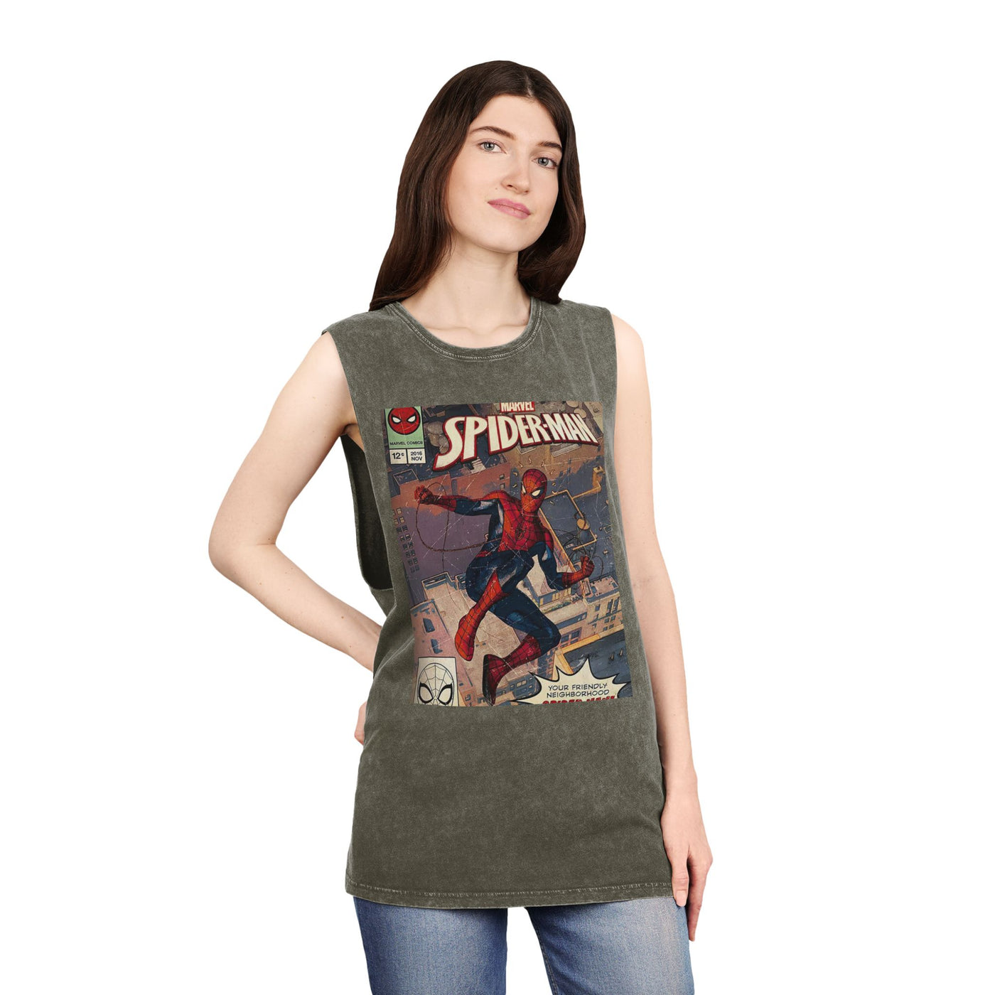 Unisex Stonewash Tank Top