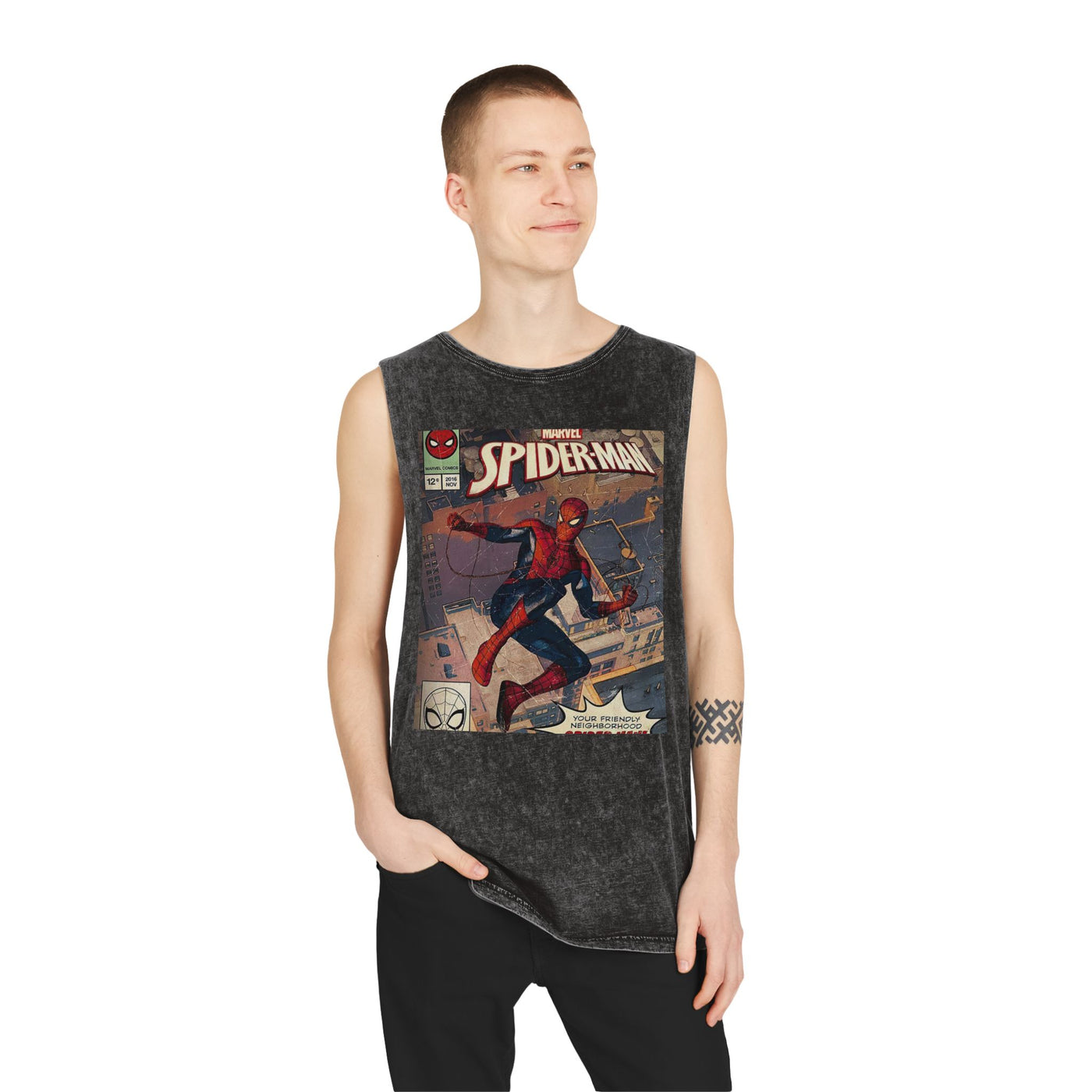 Unisex Stonewash Tank Top