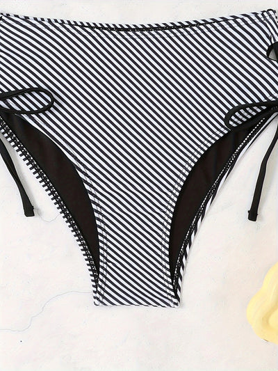 Women's Bikini Set - Checkered Pattern - Back Ties - Sexy Two-piece - Beach Style Bikini